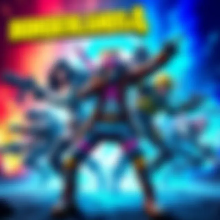 Vibrant characters from Borderlands 4 with dynamic poses and colorful designs in the key art
