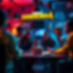 A group of gamers discussing strategies for Borderlands 4 in a cozy gaming setup, surrounded by snacks and gaming gear.