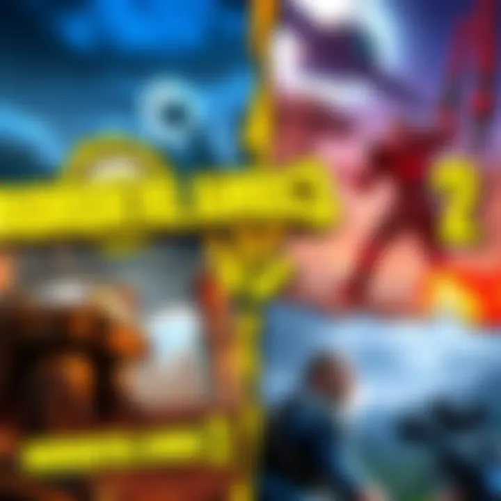 A comparison of gameplay scenes from Borderlands 3 and Borderlands 2 showing characters and environments