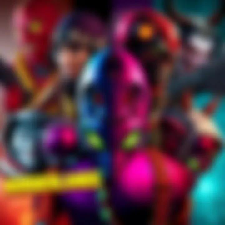 A collage of iconic villains from the Borderlands series, showcasing their unique designs and personalities.