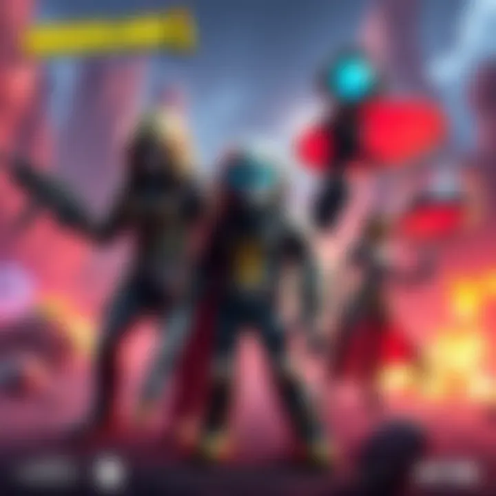 Concept art showing characters and open-world elements inspired by Borderlands 1 and Destiny.