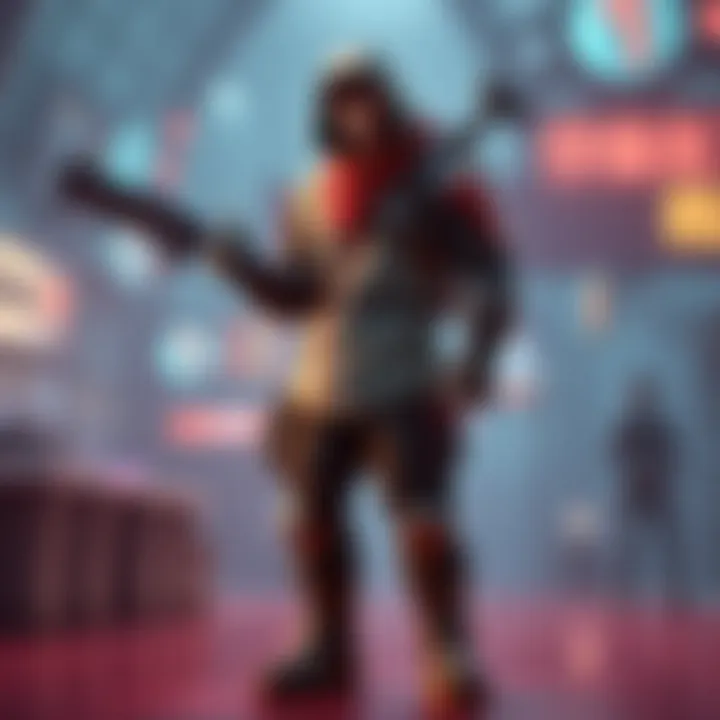 A gaming character named Emre, standing in a dull pose with an unimpressive weapon and plain design, looking unexciting in a virtual setting.