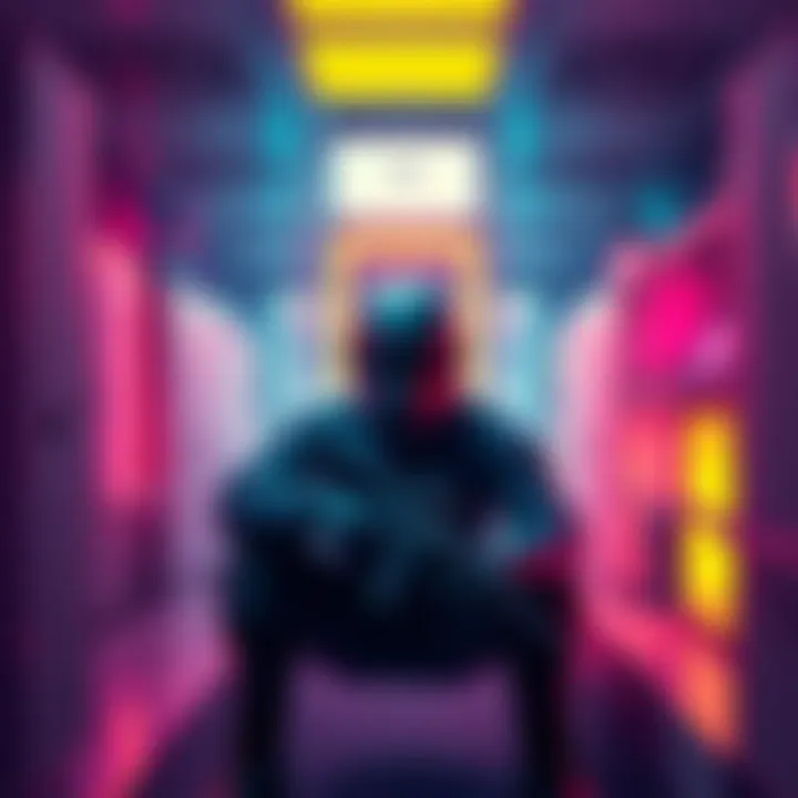 Boss player camping in Lethal Labs A boss player positioned strategically in Lethal Labs, waiting for opponents to approach.