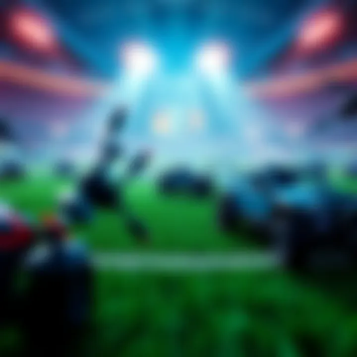 A scene showing Rocket League gameplay with bots on the field, highlighting the debate about their impact on player experience.