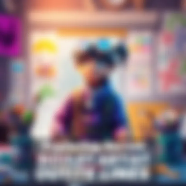 A character wearing the Boulet Artist outfit surrounded by colorful art supplies, speaking unique voice lines