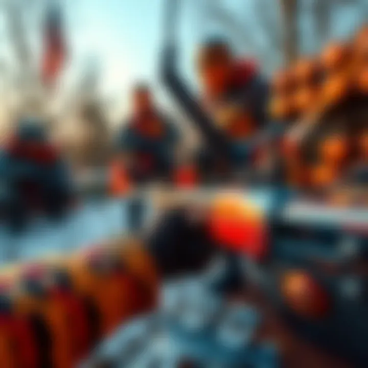 Bow in Mid-Range Combat A player using a bow to attack an enemy at mid-range while a shotgun rests unused nearby, showcasing the effectiveness of the bow in combat.