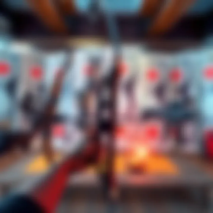 A selection of beginner-friendly bows and versatile weapons like Kompressa, with visual targets in the background.