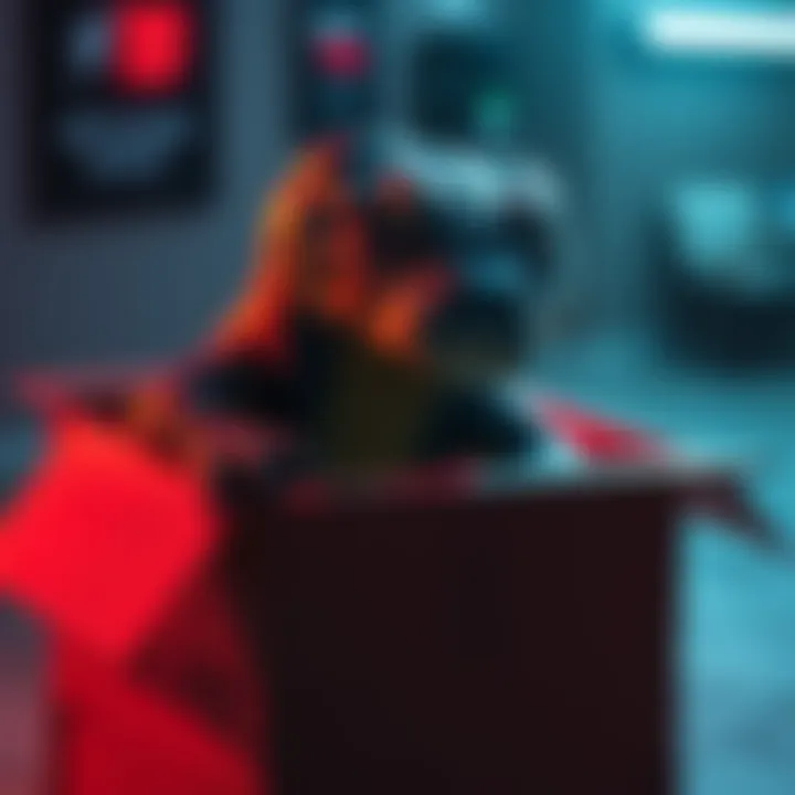 Box Python character emerging from a cardboard box with an eyepatch in Invincible Season 4