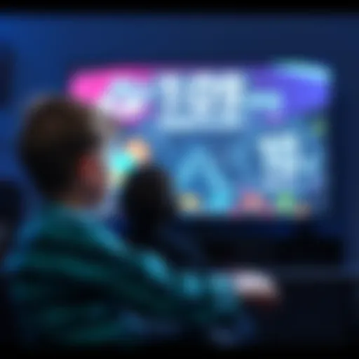 A 6-year-old boy looks disappointed while watching a countdown timer on a video game screen after receiving a 10-minute suspension from play.