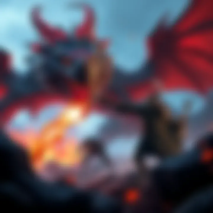 The Brachydios IG attacking Gogmazios, a large dragon-like boss in an intense battle setting