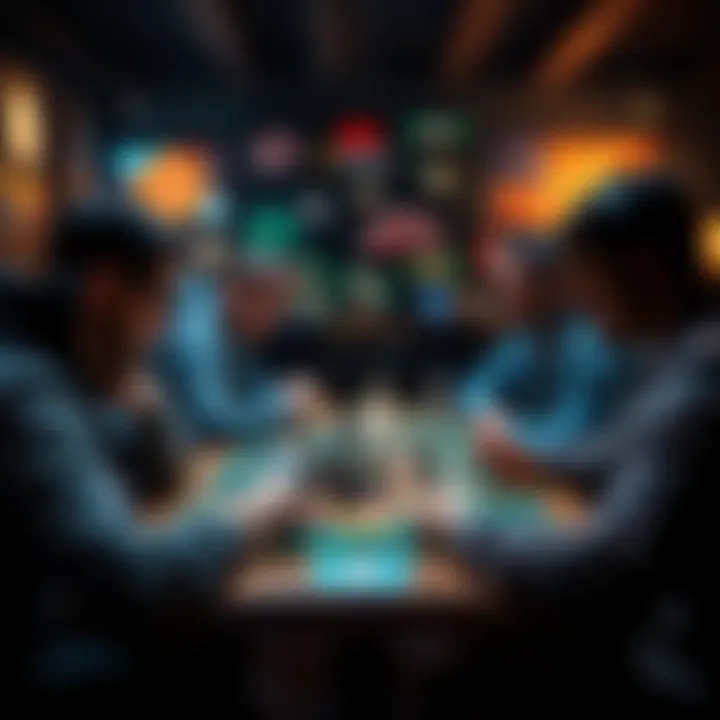 A group of people playing strategic board games that enhance critical thinking and problem-solving skills.