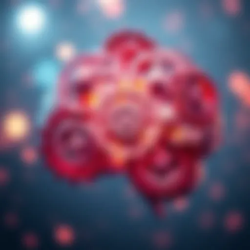 Brain illustration with gears An illustration of a brain with gears, symbolizing the complex workings of human thought and behavior.