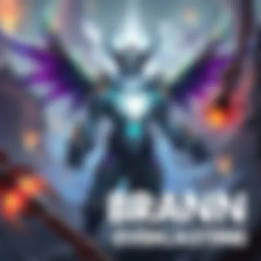 Brann Everlasting, a neutral legendary character, stands confidently with a glowing aura, showcasing its unique features in a gaming environment.