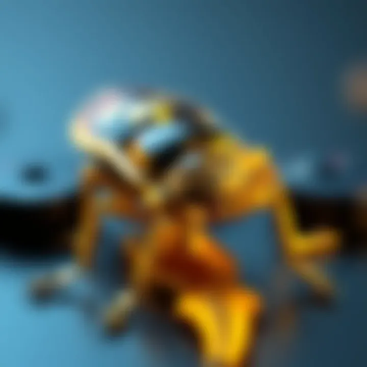 A close-up of the Breacher Beetle lock-picking device, showing its sleek design and functional parts. The device is lightweight and features a small insect-like appearance, ideal for stealthy operatio...