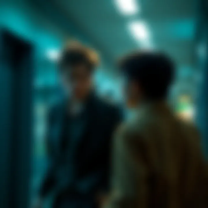 A person looking upset and walking away from another person who appears surprised, symbolizing a broken relationship after a hurtful comment.