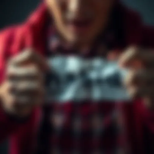 A person tearing a paper with the word 'habit' written on it, signifying breaking free from bad habits