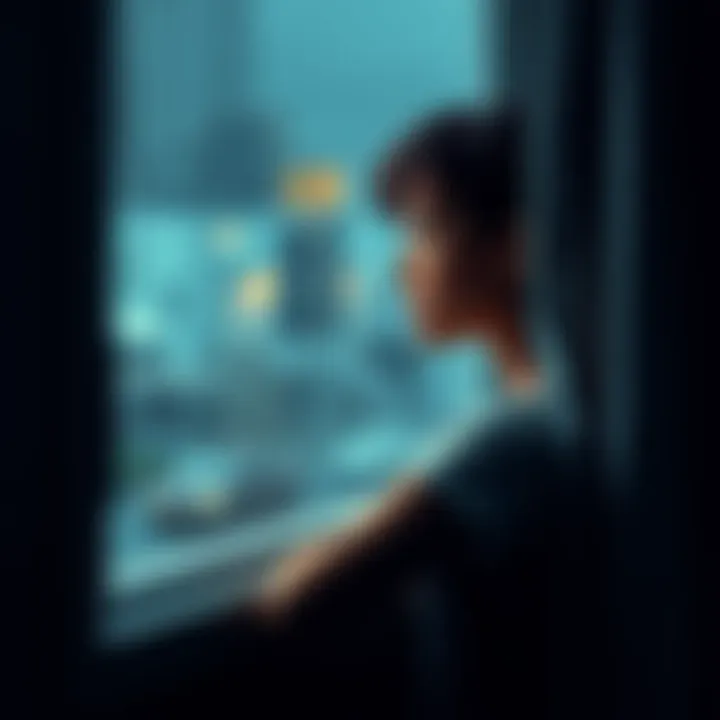 Brenda Reflecting on Her Life Choices A woman looking thoughtfully out of a window, contemplating her past decisions and potential for change.