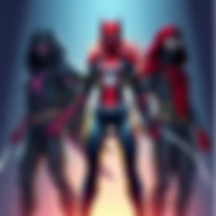 Brett Bean's Spiderwoman stands with Chameleon and Spider Man Noir, showcasing contrasting styles and traits.