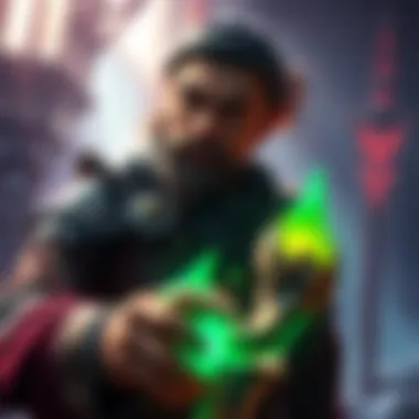 Brewmaster character interacting with Aghanim's Scepter while looking lonely, reflecting on missing Void Spirit in gameplay