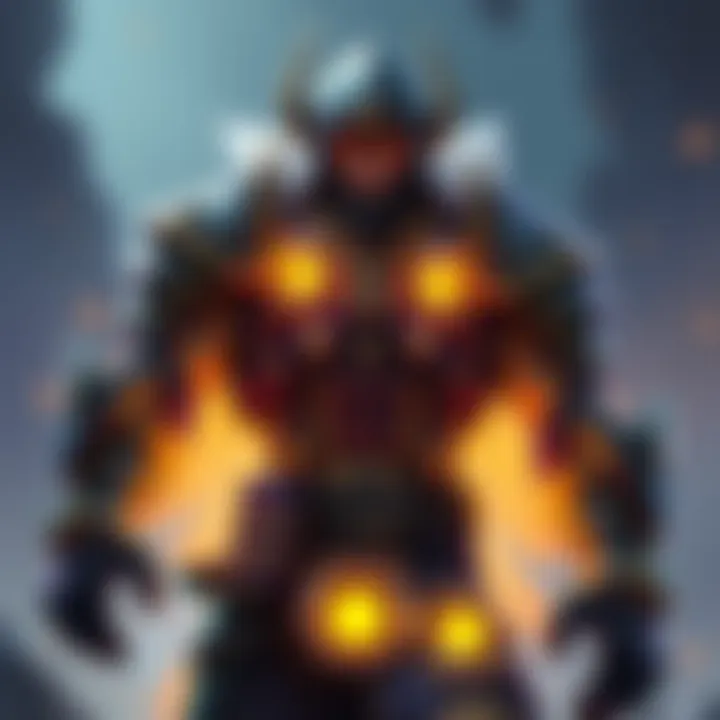 Brewmaster Character with Armor Glow Brewmaster character displaying increased base armor with a noticeable glow effect around him, symbolizing strength and durability.