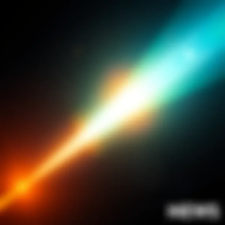 A stunning flare illuminating the dark sky, captivating viewers below with its vibrant colors and intensity.