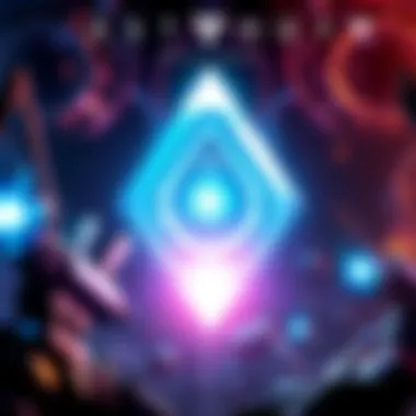 A bright engram glowing with energy, surrounded by gameplay elements from Destiny, representing excitement for future updates.