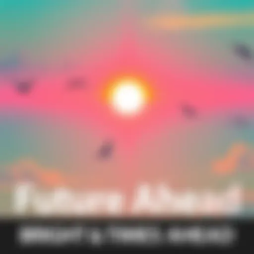 A vibrant sunrise illuminating a clear sky with birds flying, symbolizing hope and new beginnings.