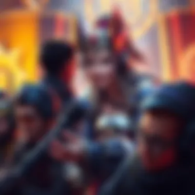 A group of players discussing strategies for mastering Brigitte in a competitive game setting.