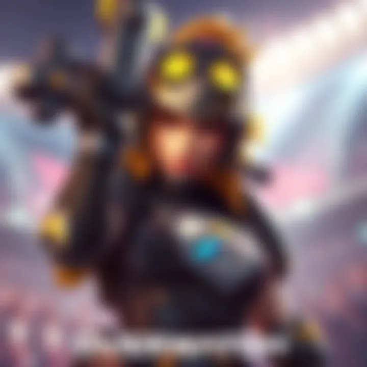 Brigitte character from Overwatch in action on the Stadium map