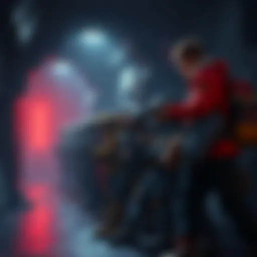 A group of British players lined up to enter a hidden bunker, eager to claim their rewards together.