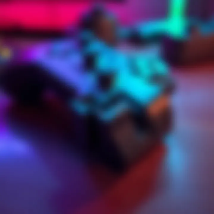 Broken Right Trigger A broken right trigger from a gaming controller laid on a table, showing visible damage and wear.