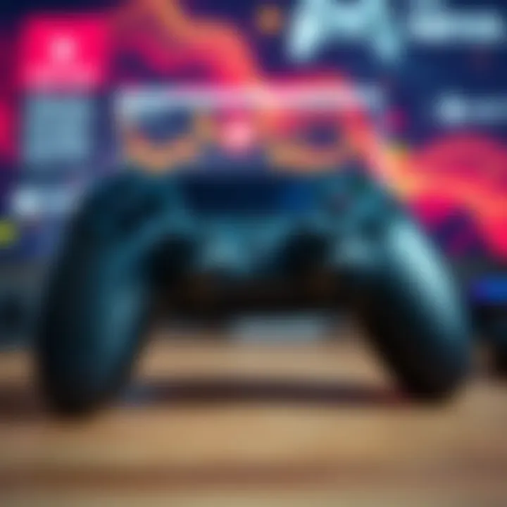 A close-up of a game controller showing the left trigger that is stuck, with vibration effects visible on the screen behind it.