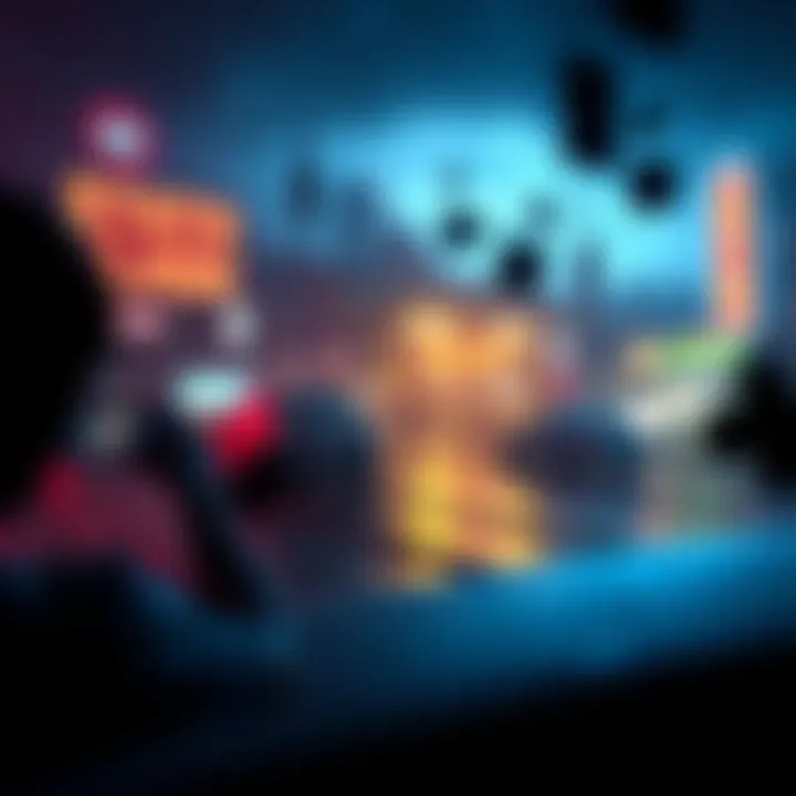 A screenshot showing a malfunctioning cutscene in a video game, with distorted graphics or missing elements.