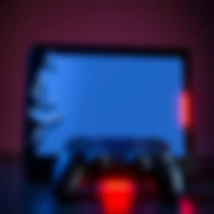A PS4 Pro console with a blank screen and a flashing error light, symbolizing a malfunction.