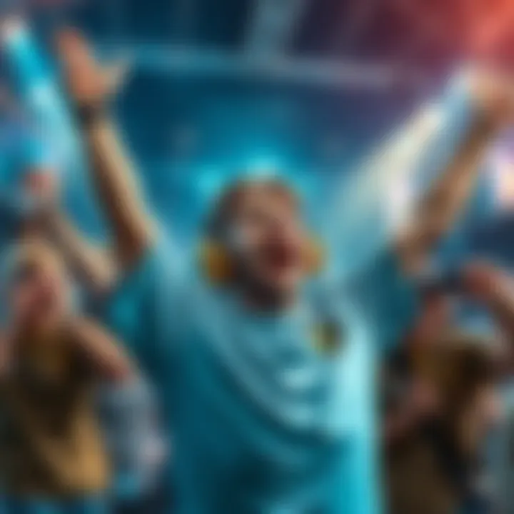 A Bronze support player joyfully celebrating after winning a match against Grandmaster opponents, showcasing the triumph of skill over rank.