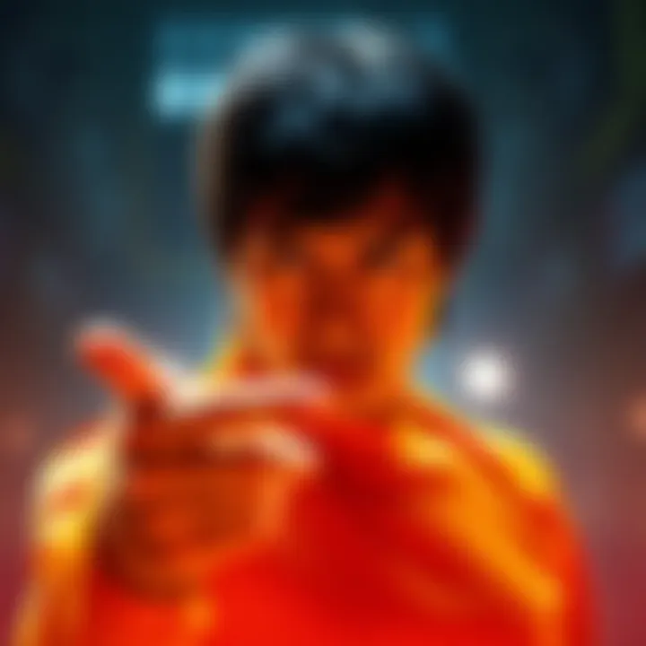 Bruce Lee stands ready for action in the new ET trailer, facing the Concord Union with determination.