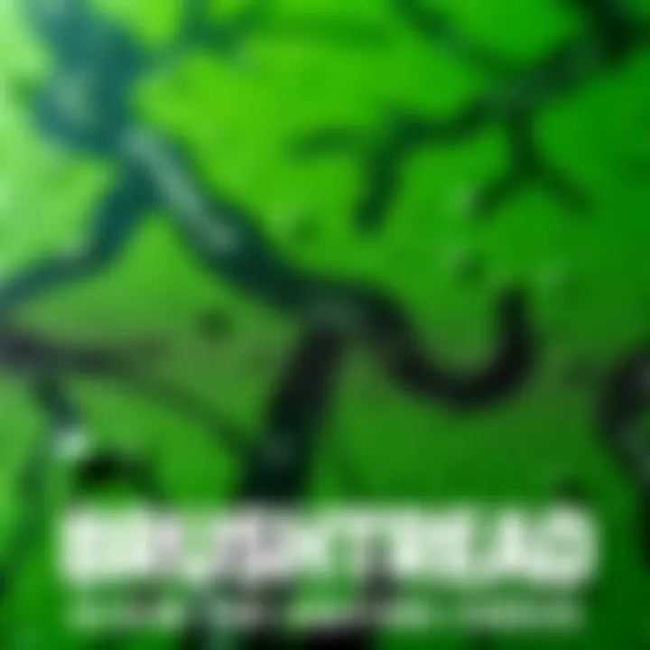 Brushtread Coating Sample A close-up view of Brushtread coating showing its green hue and camo pattern on a surface.