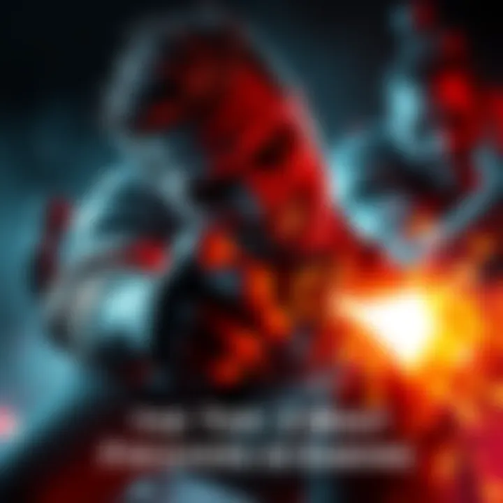 Brutal Video Game Finisher A character performing a throat-crushing finisher in a video game, showcasing intense action and dramatic impact