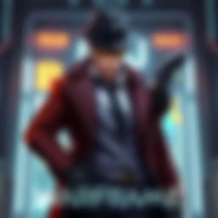 Brysko, the new Detective-themed warframe, stands confidently holding an exalted revolver, dressed in stylish attire with a cigar in his mouth.