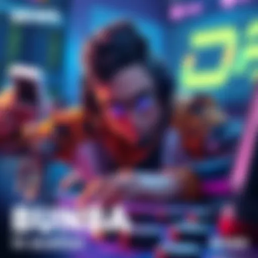 A player competing in a match featuring Bubba, showing intense gameplay with colorful graphics and strategy elements.