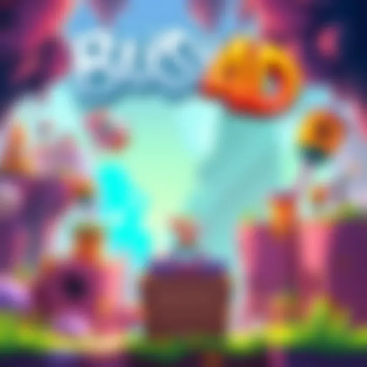 A colorful scene from Bubsy 4D showcasing the main character in a vibrant game world filled with platforms and obstacles.