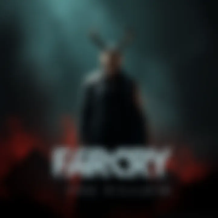 Buck, a creepy character from Far Cry, stands ominously in a dark setting, representing his sinister role in the game.