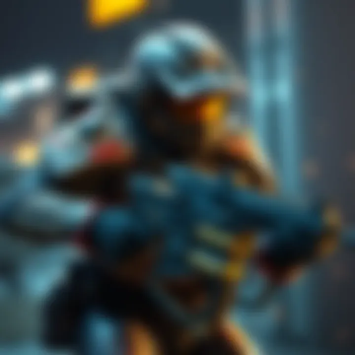 Buffed Actium War Rig in action A character wearing the Actium War Rig, showcasing improved damage resistance while using auto-rifles and heavy weapons in combat, highlighting the new stacking feature.