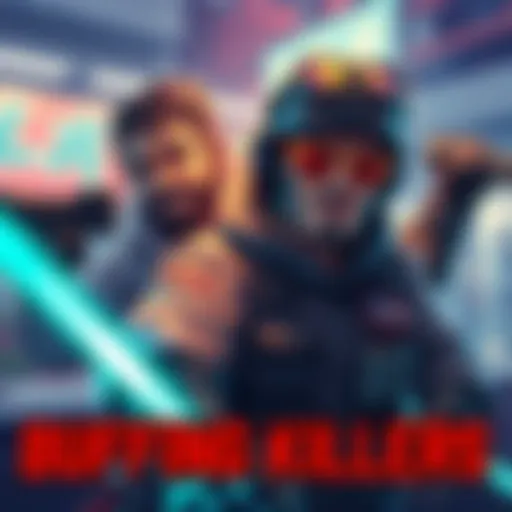 Illustration of killer characters like Bubba and Dredge in a gaming environment, showcasing potential buffs and enhancements