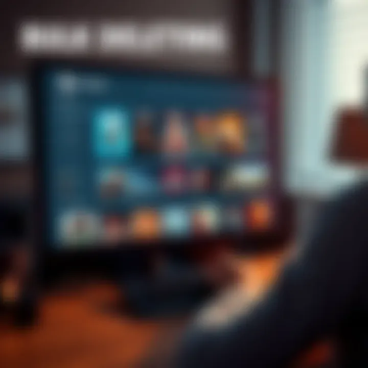 A person using a computer to remove multiple unwanted games from their Steam library, showing a clean screen post-deletion.