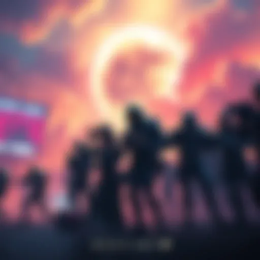 Bungie Audio Team celebrating a decade of Destiny 2 with a large collection of soundtracks, showcasing teamwork and bravery in a colorful gaming scene