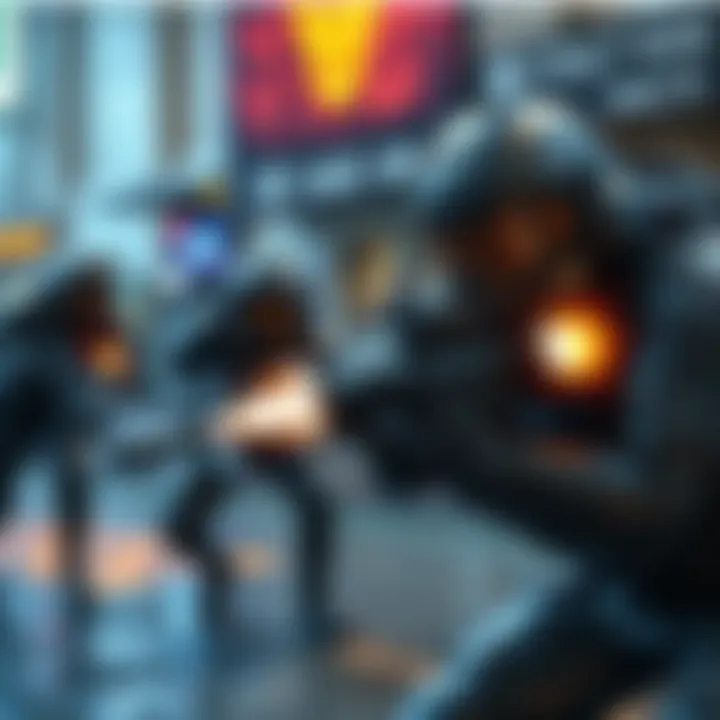 Action-packed scene from Bungie's Extraction Shooter with players engaging in intense combat