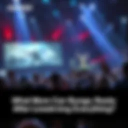 A gaming livestream showcasing characters, weapons, and maps from the new Bungie game, with excited fans in the background.