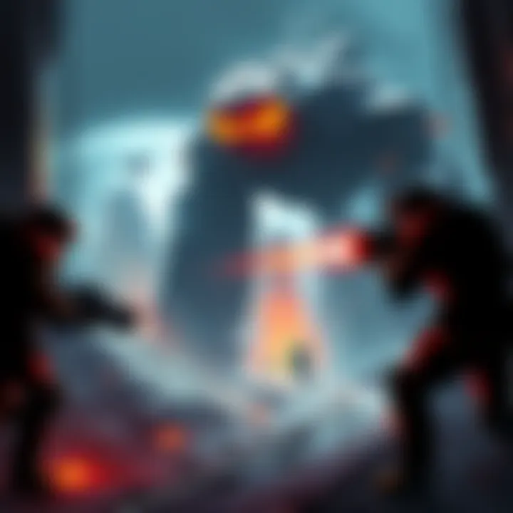 Bungie's Marathon game concept art Concept art showcasing the unique gameplay and visual style of Bungie's Marathon, highlighting its extraction shooter elements.