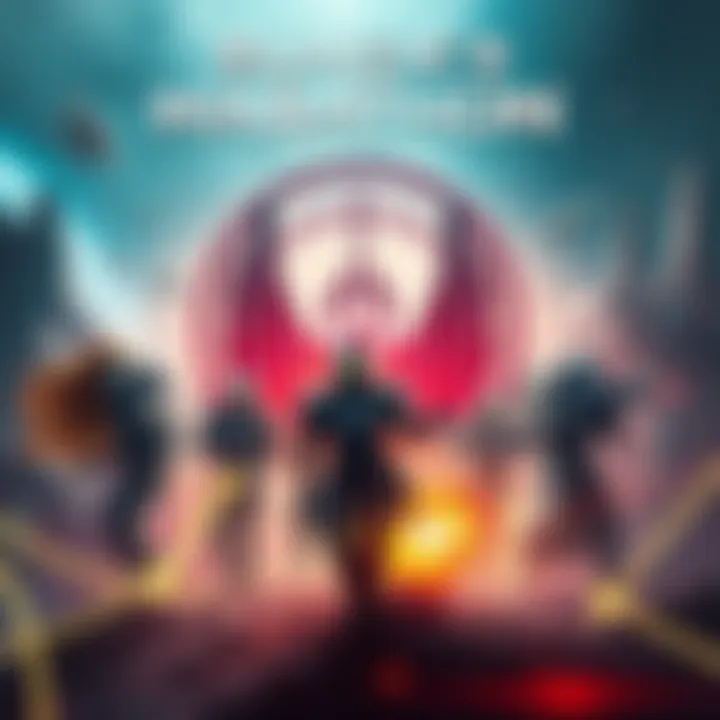 Graphic showing the logo and key visuals of Bungie's Marathon, featuring futuristic weapons and characters in a vibrant world.